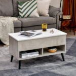 Lift Top Coffee Table with Hidden Compartment and Storage Shelves 22 Lift Top Coffee Table with Hidden Compartment and Storage Shelves