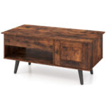 Lift Top Coffee Table with Hidden Storage and Multi-Tier Shelves 32 Lift Top Coffee Table with Hidden Storage and Multi-Tier Shelves
