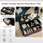 Lift Top Coffee Table with Storage Drawers and Hidden Compartment 33 Lift Top Coffee Table with Storage Drawers and Hidden Compartment
