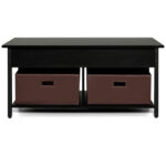 Lift Top Coffee Table with Storage Drawers and Hidden Compartment 35 Lift Top Coffee Table with Storage Drawers and Hidden Compartment