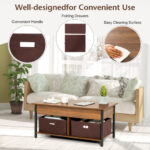 Lift Top Coffee Table with Storage Drawers and Hidden Compartment 37 Lift Top Coffee Table with Storage Drawers and Hidden Compartment