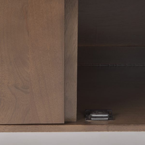 Lillie 36.0L x 16.0W x 32.0H Medium Brown Wood 2 Door Tray Top Accent Cabinet 11