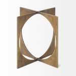 Lima I (Small) 6L x 6W Gold Geometric Decorative Object
