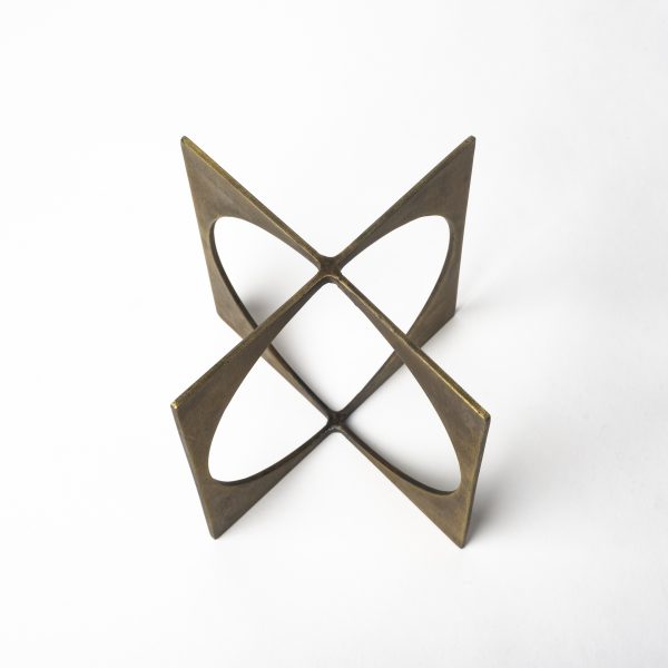 Lima I Small 6L x 6W Gold Geometric Decorative Object 5