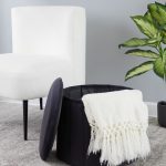Lindsey 17-Inch Black Velvet Contemporary Folding Storage Ottoman 10 Lindsey 17-Inch Black Velvet Contemporary Folding Storage Ottoman
