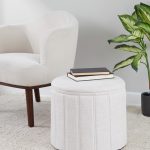 Lindsey 17-Inch Cream Contemporary Folding Storage Ottoman 12 Lindsey 17-Inch Cream Contemporary Folding Storage Ottoman