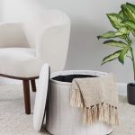Lindsey 17-Inch Cream Contemporary Folding Storage Ottoman 11 Lindsey 17-Inch Cream Contemporary Folding Storage Ottoman