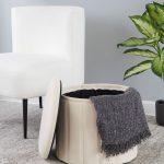 Lindsey 17-Inch Cream Velvet Contemporary Folding Storage Ottoman 13 Lindsey 17-Inch Cream Velvet Contemporary Folding Storage Ottoman