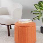 Lindsey 17-Inch Orange Contemporary Folding Storage Ottoman 12 Lindsey 17-Inch Orange Contemporary Folding Storage Ottoman