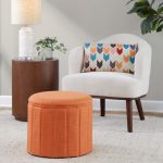 Lindsey 17-Inch Orange Contemporary Folding Storage Ottoman 14 Lindsey 17-Inch Orange Contemporary Folding Storage Ottoman