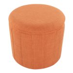 Lindsey 17-Inch Orange Contemporary Folding Storage Ottoman 17 Lindsey 17-Inch Orange Contemporary Folding Storage Ottoman