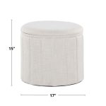 Lindsey 17-Inch Orange Contemporary Folding Storage Ottoman 19 Lindsey 17-Inch Orange Contemporary Folding Storage Ottoman
