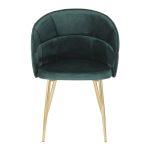 Lindsey Gold and Green Velvet Contemporary Accent Chair 22 Lindsey Gold and Green Velvet Contemporary Accent Chair
