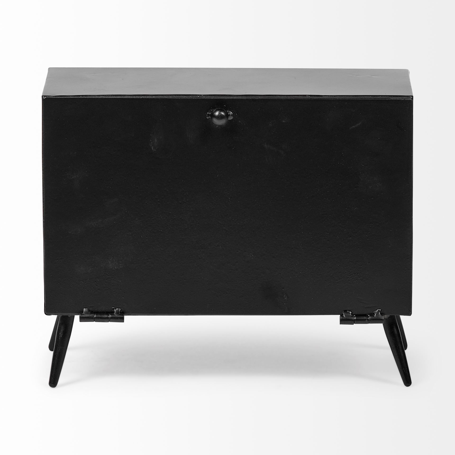 Lita Black Metal Rectangular Table Clock 8 Lita Black Metal Rectangular Table Clock - Image 8