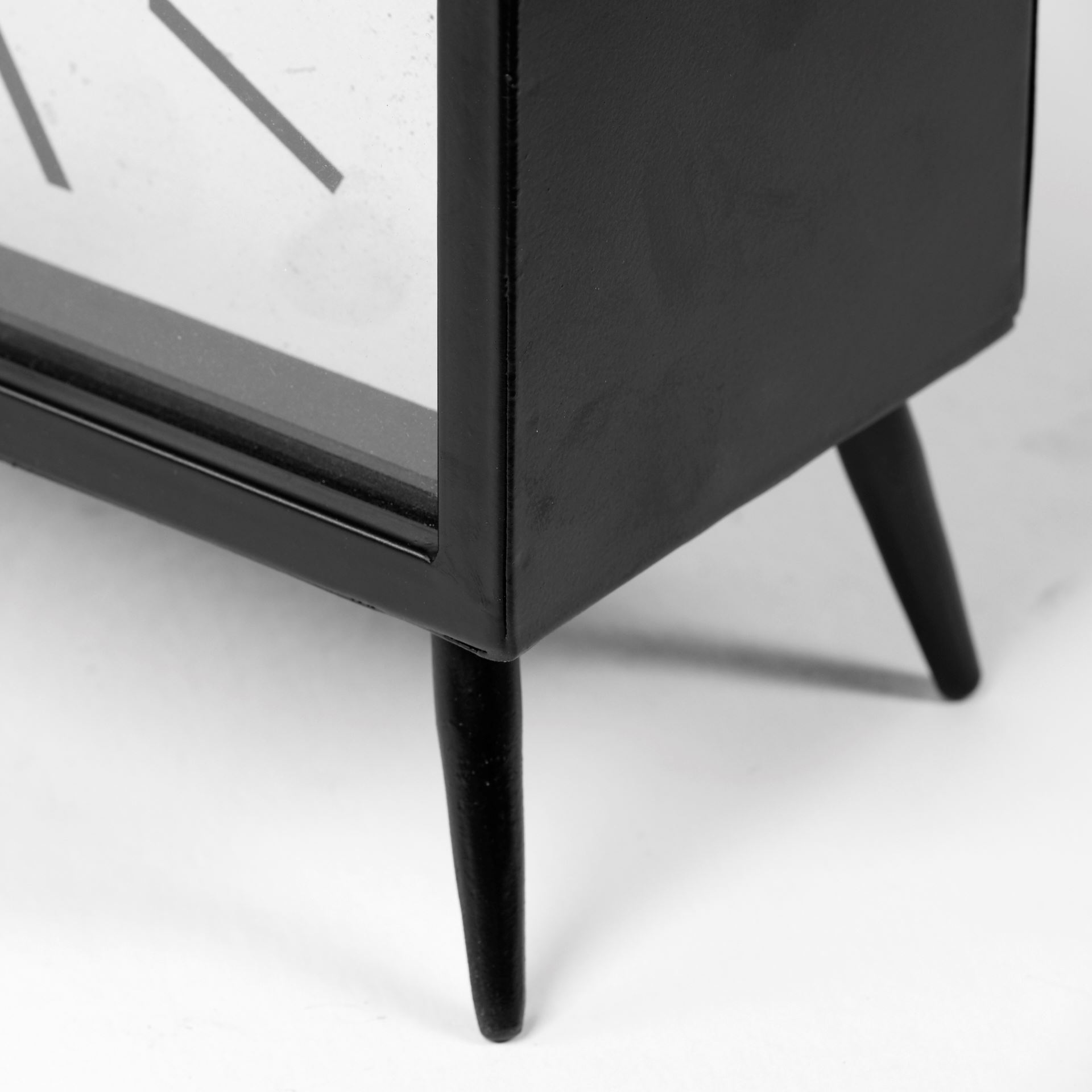 Lita Black Metal Rectangular Table Clock 10 Lita Black Metal Rectangular Table Clock - Image 10