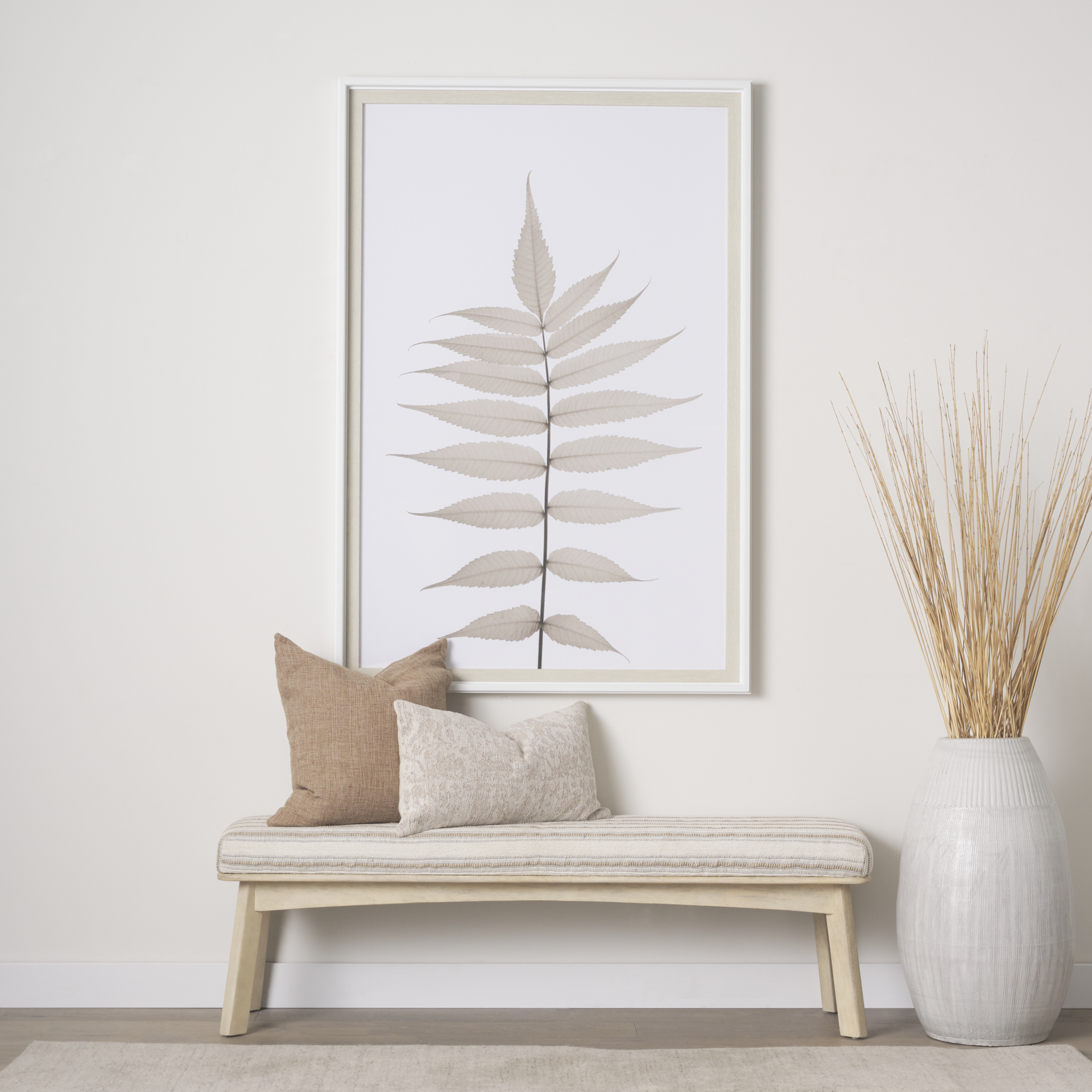 Lithe Leaves by Assaf Frank a Framed Art Print Matted under Glass 3 Lithe Leaves by Assaf Frank a Framed Art Print Matted under Glass - Image 3