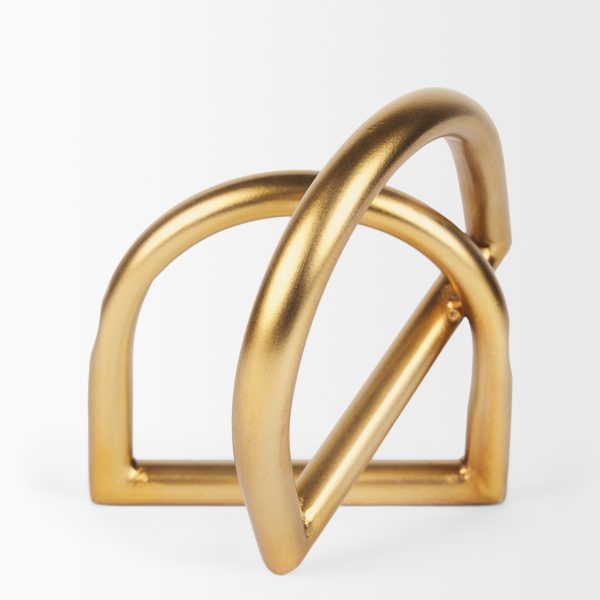 Locke Large Gold Metal Decorative Object 3