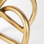 Locke Small Matte Gold Metal Decorative Object