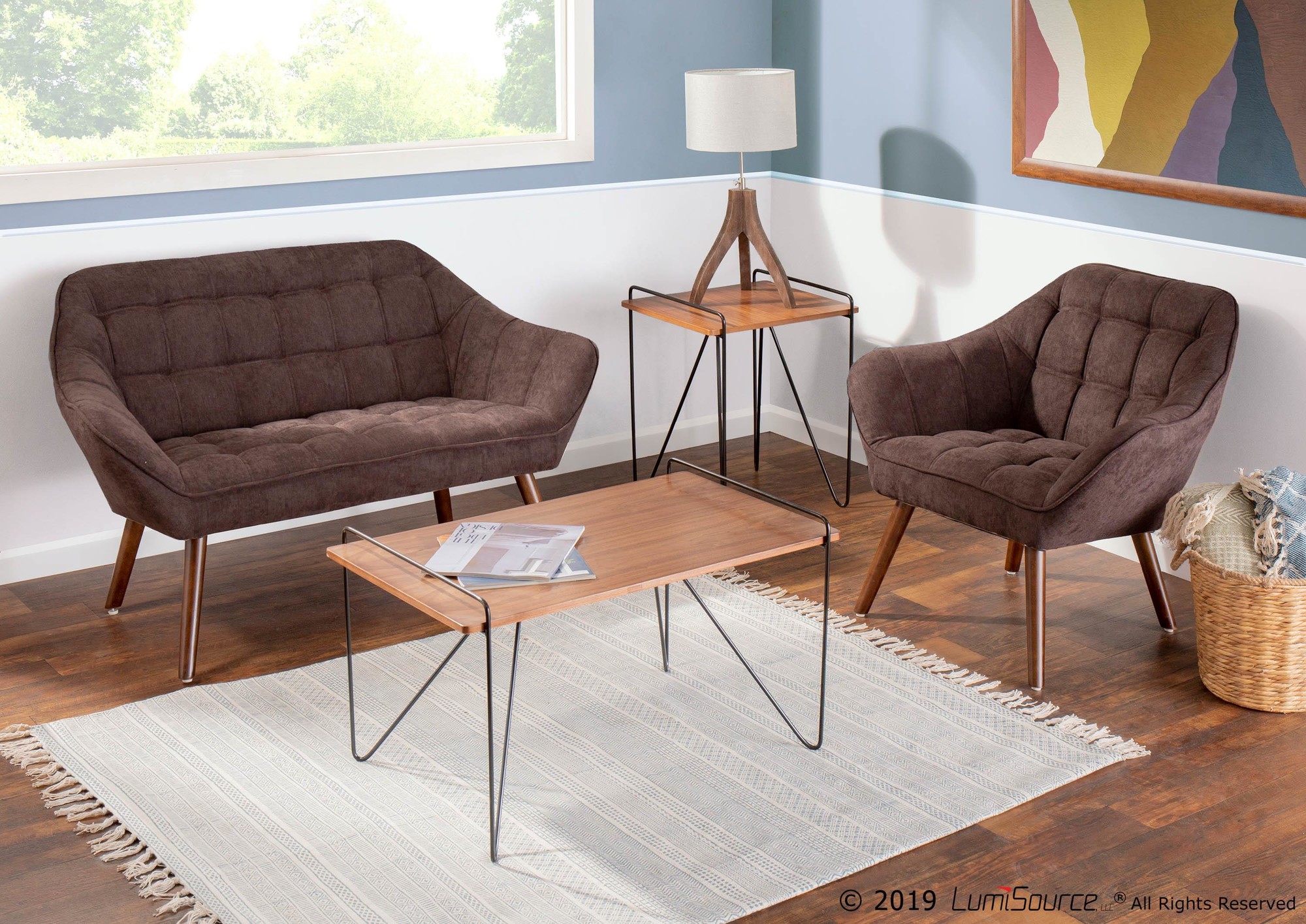 Loft Mid-Century Modern Walnut Coffee Table 1 Loft Mid-Century Modern Walnut Coffee Table