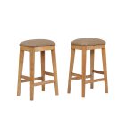 Logans Edge 24-Inch Saddle Stool (Pack of 2)