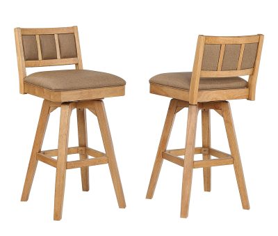 Logans Edge 30-Inch High Back Swivel Bar Stool