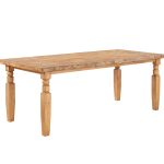 Logans Edge Leg Dining Table With Live Edge