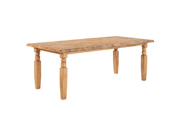 Logans Edge Leg Dining Table With Live Edge 1