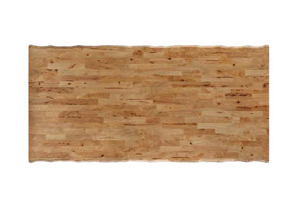 Logans Edge Leg Dining Table With Live Edge