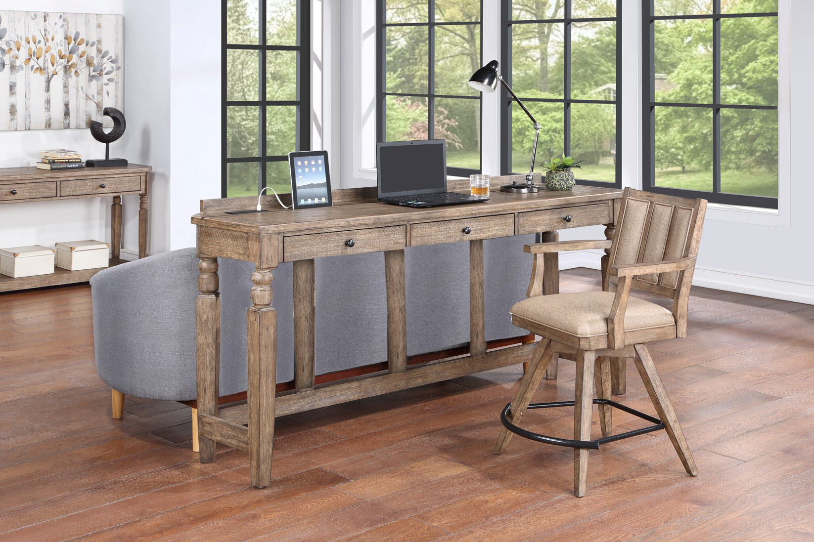 logans point home office theater bar