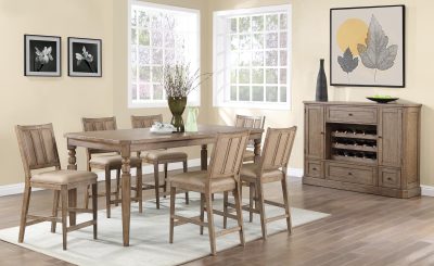 Logans Point Stationary High Back Counter Stool