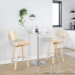 Lombardi 26-Inch Cream Mid-Century Modern Swivel Counter Stools (Set of 2) 12 Lombardi 26-Inch Cream Mid-Century Modern Swivel Counter Stools (Set of 2)