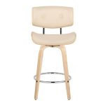 Lombardi 26-Inch Cream Mid-Century Modern Swivel Counter Stools (Set of 2) 18 Lombardi 26-Inch Cream Mid-Century Modern Swivel Counter Stools (Set of 2)