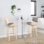 Lombardi 26-Inch Mid-Century Modern Swivel Counter Stools (Set of 2)