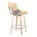 Lombardi 26-Inch Mid-Century Modern Swivel Counter Stools (Set of 2)