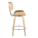 Lombardi 26-Inch Mid-Century Swivel Counter Stools Camel (Set of 2)