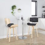 Lombardi 26 Mid-Century Modern Black Swivel Counter Stools (Set of 2) 12 Lombardi 26 Mid-Century Modern Black Swivel Counter Stools (Set of 2)