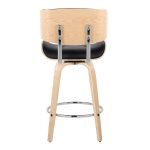 Lombardi 26 Mid-Century Modern Black Swivel Counter Stools (Set of 2) 17 Lombardi 26 Mid-Century Modern Black Swivel Counter Stools (Set of 2)
