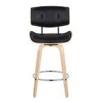 Lombardi 26 Mid-Century Modern Black Swivel Counter Stools (Set of 2) 18 Lombardi 26 Mid-Century Modern Black Swivel Counter Stools (Set of 2)