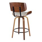 Lombardi 26 Mid-Century Modern Cream Swivel Counter Stools (Set of 2) 16 Lombardi 26 Mid-Century Modern Cream Swivel Counter Stools (Set of 2)