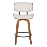 Lombardi 26 Mid-Century Modern Cream Swivel Counter Stools (Set of 2) 18 Lombardi 26 Mid-Century Modern Cream Swivel Counter Stools (Set of 2)