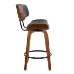 Lombardi 26 Mid-Century Modern Grey Swivel Counter Stools (Set of 2) 15 Lombardi 26 Mid-Century Modern Grey Swivel Counter Stools (Set of 2)