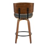 Lombardi 26 Mid-Century Modern Grey Swivel Counter Stools (Set of 2) 17 Lombardi 26 Mid-Century Modern Grey Swivel Counter Stools (Set of 2)