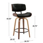 Lombardi 26 Mid-Century Modern Grey Swivel Counter Stools (Set of 2) 19 Lombardi 26 Mid-Century Modern Grey Swivel Counter Stools (Set of 2)