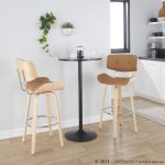 Lombardi 30-Inch Mid-Century Modern Swivel Barstool, Natural Wood (Set of 2) 15 Lombardi 30-Inch Mid-Century Modern Swivel Barstool, Natural Wood (Set of 2)
