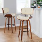 Lombardi 30 Mid-Century Cream Swivel Barstools (Set of 2) 15 Lombardi 30 Mid-Century Cream Swivel Barstools (Set of 2)