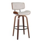 Lombardi 30 Mid-Century Cream Swivel Barstools (Set of 2) 17 Lombardi 30 Mid-Century Cream Swivel Barstools (Set of 2)