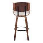 Lombardi 30 Mid-Century Cream Swivel Barstools (Set of 2) 20 Lombardi 30 Mid-Century Cream Swivel Barstools (Set of 2)