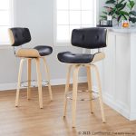 Lombardi 30" Mid-Century Modern Black Barstools (Set of 2) 14 Lombardi 30" Mid-Century Modern Black Barstools (Set of 2)