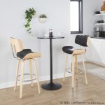 Lombardi 30" Mid-Century Modern Black Barstools (Set of 2) 16 Lombardi 30" Mid-Century Modern Black Barstools (Set of 2)