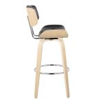 Lombardi 30" Mid-Century Modern Black Barstools (Set of 2) 19 Lombardi 30" Mid-Century Modern Black Barstools (Set of 2)